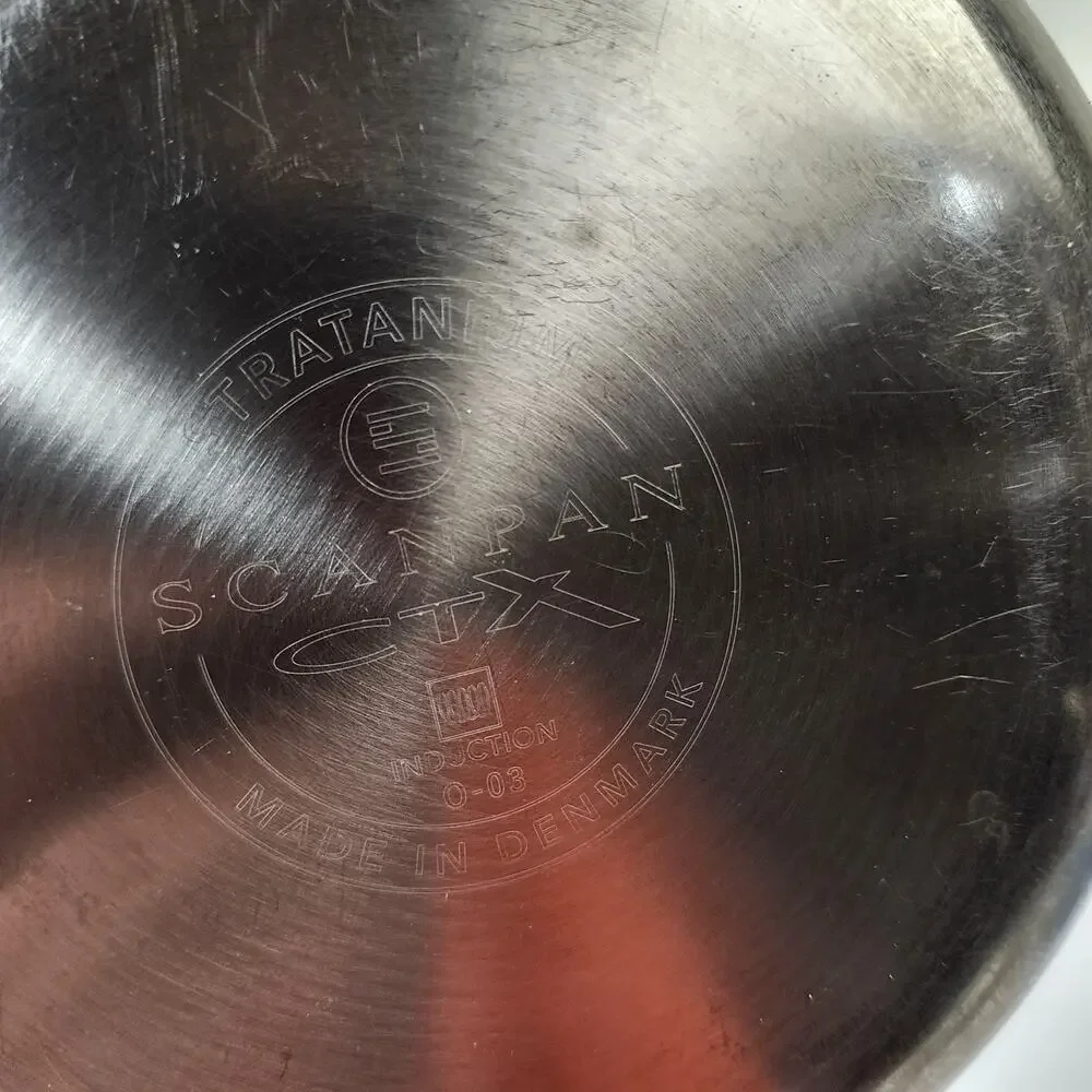 Scanpan Denmark CTX Stratanium 2QT Saucepan Stainless Steel/Non-Stick with Lid